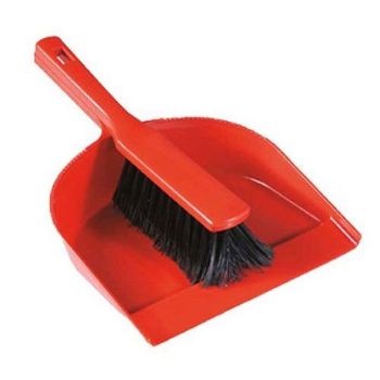 Afbeeldingen van Vuilblik pvc met borstel