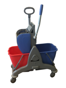 Afbeeldingen van Dubbele rolemmer met handgreep 2x15L