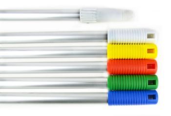 Afbeeldingen van Borstelsteel aluminium prof. 1,49m