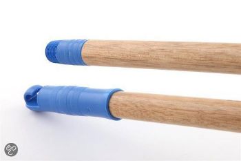 Afbeeldingen van Borstelsteel hout - schroefdraad 1,4m