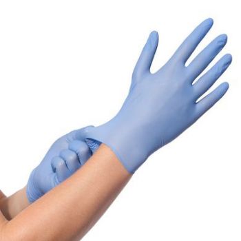 Afbeeldingen van Handschoenen Nitril HACCP M Blauw