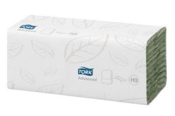 Afbeeldingen van Papieren handdoekjes Tork, CZ, 2L, groen
