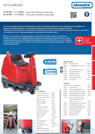 Afbeeldingen van Cleanfix RA535 IBCT (105Ah)