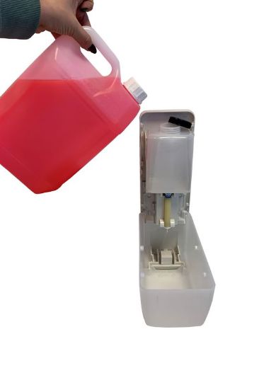 Afbeeldingen van Navulb. zeepdispenser White 900ml Manual