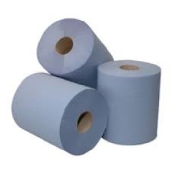 Afbeeldingen van Midi Poetsrol BLAUW 2L Gerecyc Gewaf 6R