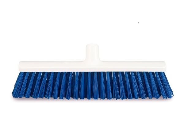Afbeeldingen van Straatbezem hygiene blauw 40cm