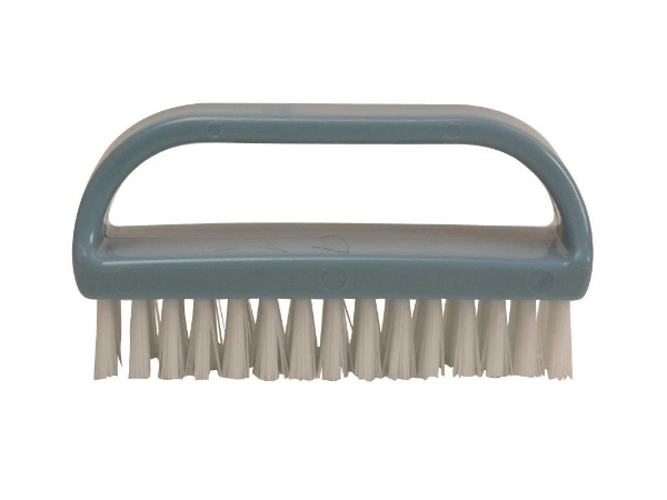 Afbeeldingen van Nagelborstel pvc met greep, hygiëne