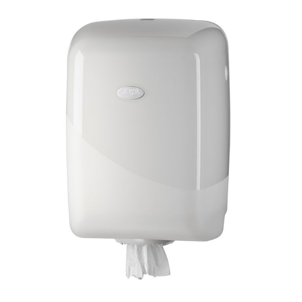 Afbeeldingen van Dispenser Midi Poetsrol Pearl White
