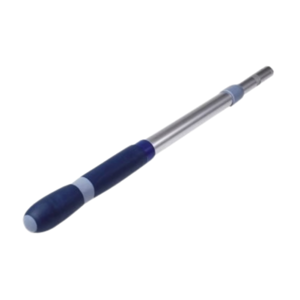 Afbeeldingen van Telescopische steel, alu,blauw handvat