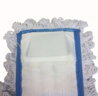 Afbeeldingen van Katoenen vlakmop 40 cm met zijflappen