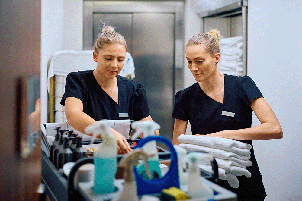 Schoonmaakproducten voor hotels en housekeeping